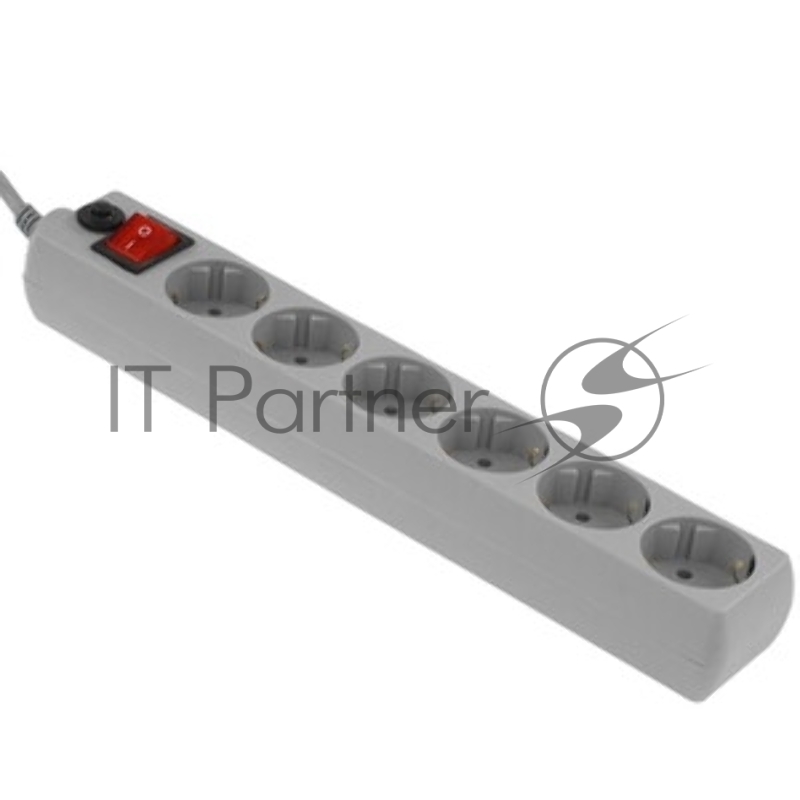 Сетевой фильтр Perfeo "POWER+", PF_A4671 (1,8м, 6 розеток, серый (PF-PP-6/1,8-G))