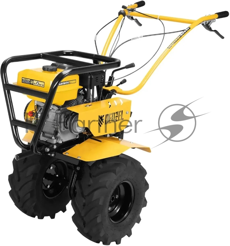 Мотоблок Denzel DPT-670S-PRO, 7 л.с., ремен.сцеп, фрез 3х4, ШОМ, передачи 6В/2Н