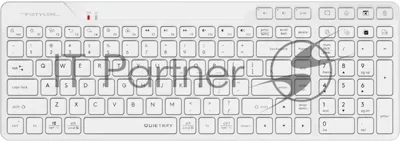 Клавиатура A4Tech Fstyler FBK27C AS белый USB беспроводная BT/Radio slim Multimedia (FBK27C AS)