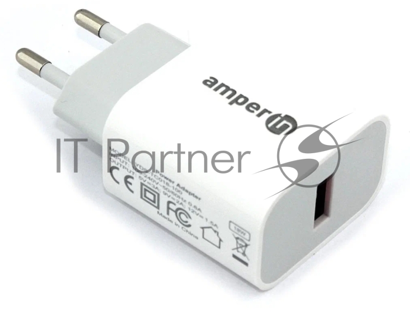 Блок питания (сетевой адаптер) Amperin Quick Charge Type-C 5V/3A,9V/2.22A,12V/1.66A (YDS-TC020-001)