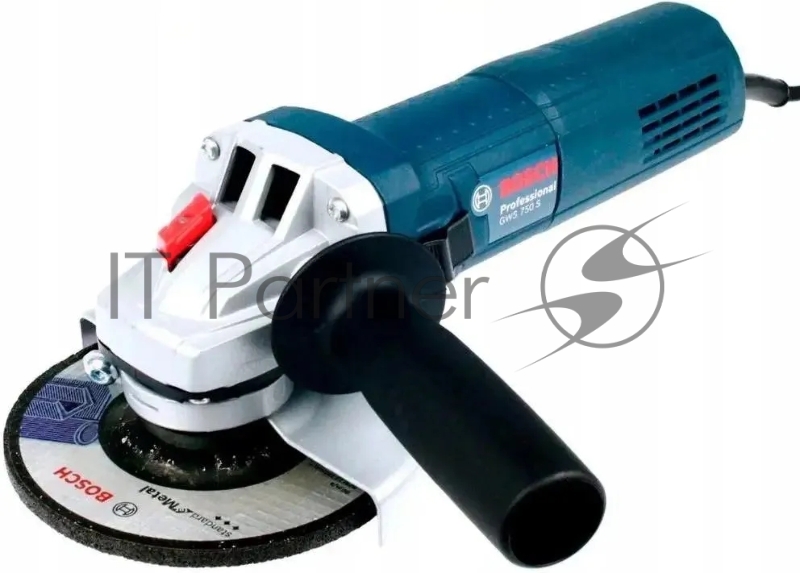 Угловая шлифовальная машина Bosch GWS 750-125 750Вт 11000об/мин рез.шпин.:M14 d=125мм (0601394121)