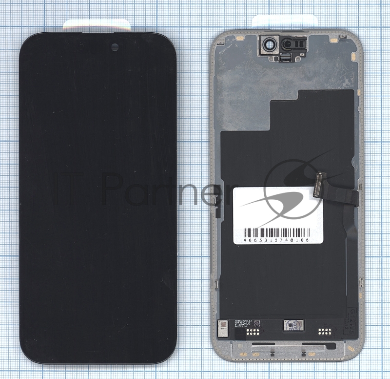 Дисплей (модуль) для Apple iPhone 15 Pro в сборе с тачскрином, черный (OR)