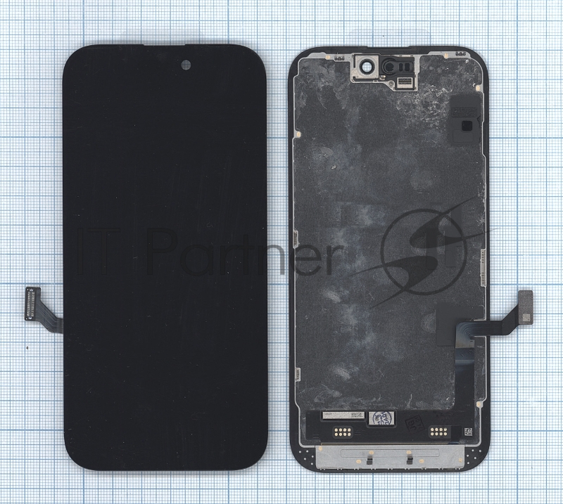 Дисплей (модуль) для Apple iPhone 15 в сборе с тачскрином, черный (OR)