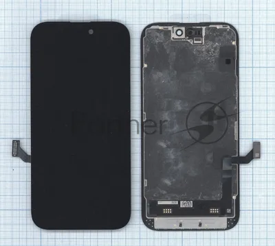 Дисплей (модуль) для Apple iPhone 15 в сборе с тачскрином, черный (OR)