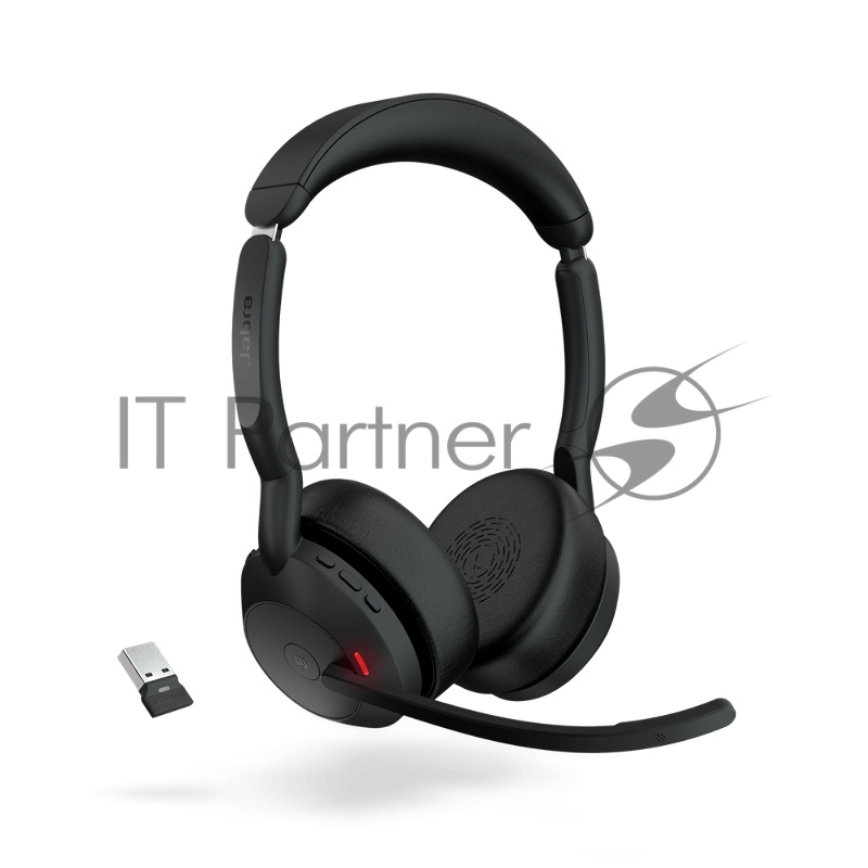Гарнитура Jabra Evolve2 55 чёрный, беспроводная, Bluetooth, до 16 ч