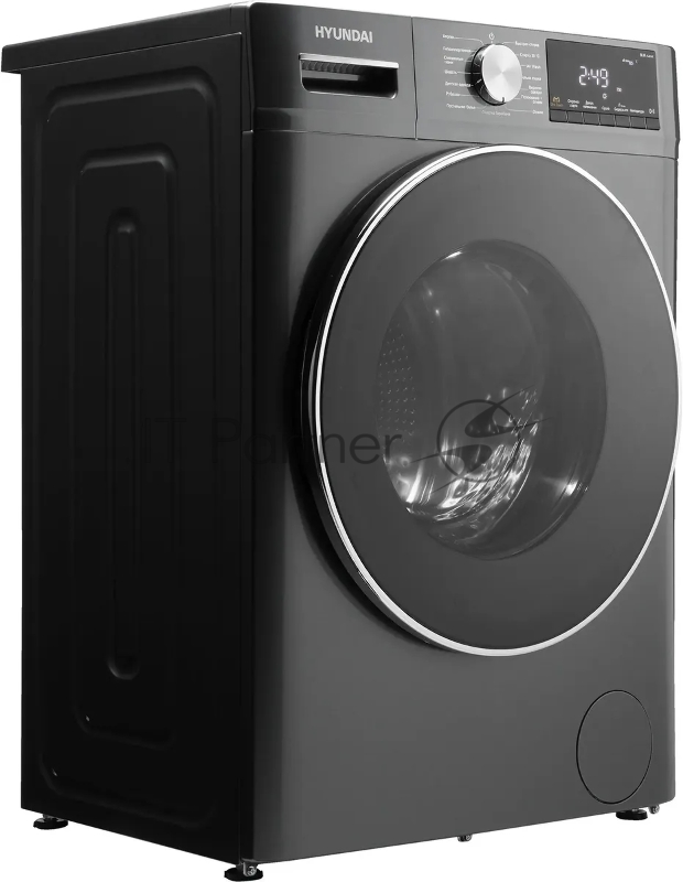 Стиральная машина Hyundai WFD8401 темно-серый, загрузка фронтальная 8кг, 1400 об/мин., класс: B