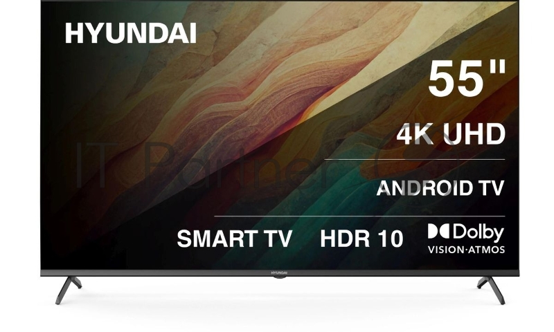 Телевизор Hyundai 55" H-LED55BU7009 черный LED UHD 60Hz Smart TV