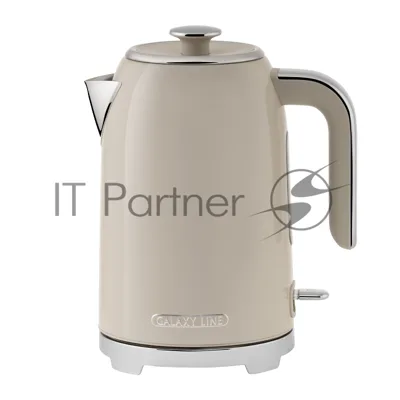 Чайник электрический Galaxy Line GL 0348 1.7л. 2200Вт кремовый корпус: нерж.сталь (ГЛ0348Л)
