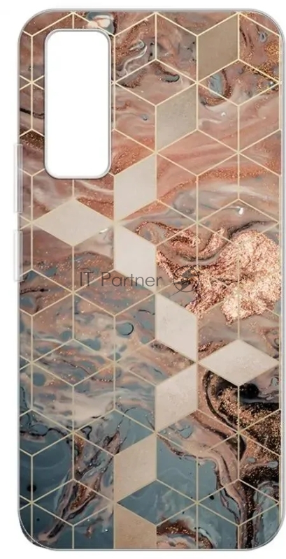 Чехол (клип-кейс) Gresso для Vivo Y53s 4G Air золотистый/синий (GR17AAAE9792)