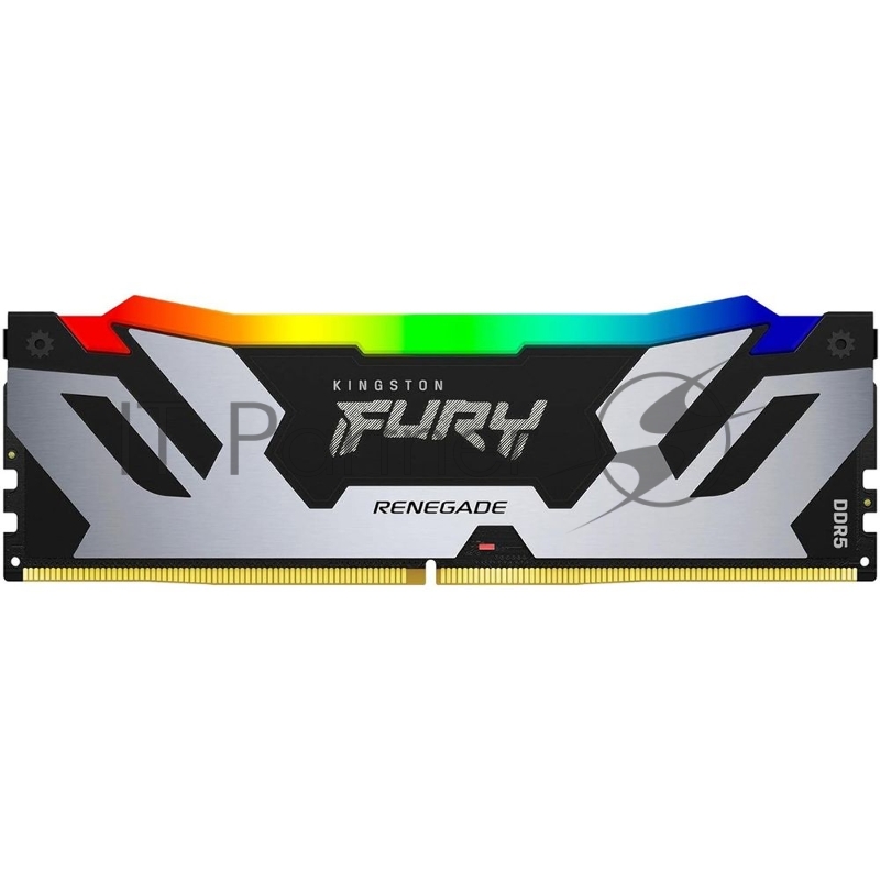 Оперативная память Kingston Fury Renegade, DDR5, 48Gb (1x48GB), 6400MHz, CL32, DIMM, с радиатором, RGB, серебристый/черный