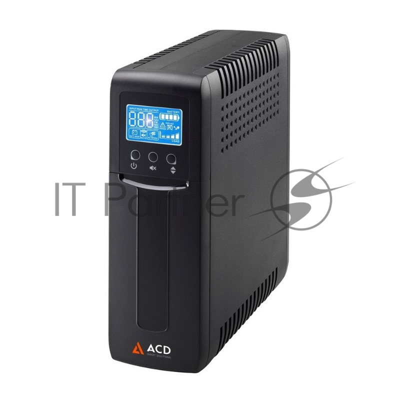 Источник бесперебойного питания (ИБП) ACD PW-Slim 1200 / 1200ВА /720Вт / 4 x CEE 7 (евророзетка)