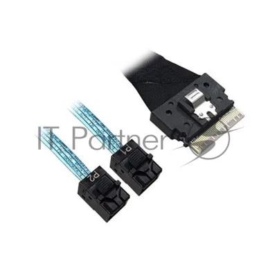Кабель ACD-60003-ZC Slimline SASx8 (SFF8654) -to- 2 SAS HD x4 (SFF8643 SAS Connections), 1M, (аналог Broadcom 05-60003-00) 120
