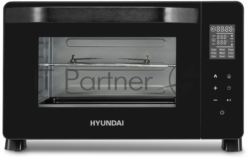 Мини-печь Hyundai MIO-HY088 23 л, 1500 Вт, черный