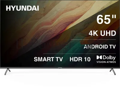 Телевизор Hyundai 65" H-LED65BU7009 черный LED UHD 60Hz Smart TV