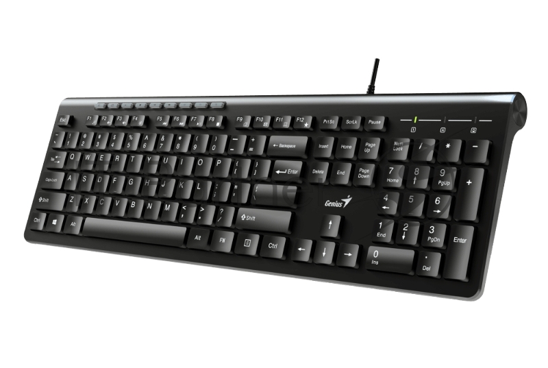 Клавиатура проводная Genius SlimStar 230II 31310048402, USB, черный