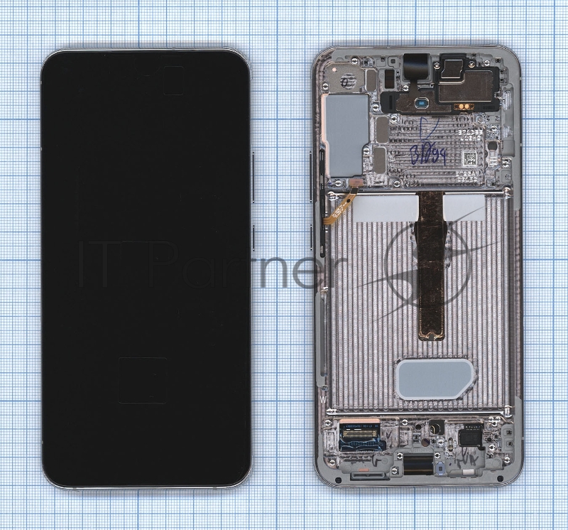 Дисплея для Samsung Galaxy S22 Plus SM-S906B в сборе с тачскрином ServicePack, голубой (GH82-27500B)