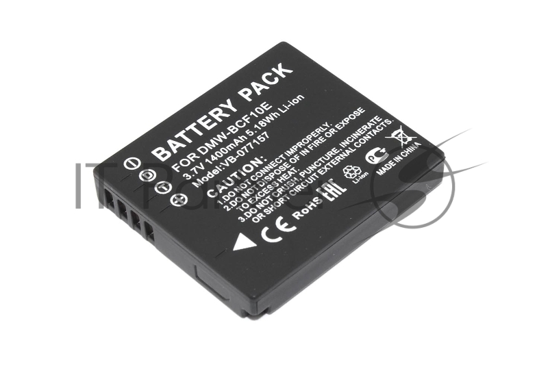 Аккумуляторная батарея для фотоаппарата Panasonic Lumix DMC-F (DMW-BCF10E) 3,7V 1400mAh Li-ion