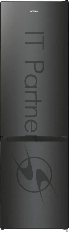 Холодильник Gorenje NRK6202EBXL4 черный матовый двухкамерный 235/96л морозилка снизу, No Frost