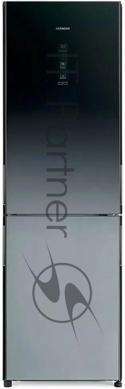 Холодильник Hitachi R-BG410PUC6X XGR серый двухкамерный 215/105л морозилка снизу, No Frost