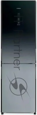 Холодильник Hitachi R-BG410PUC6X XGR серый двухкамерный 215/105л морозилка снизу, No Frost