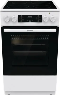 Плита электрическая Gorenje GEC5C42WG белый, конфорок 4 электрических, духовка 70 л, 50 см x 85 см x 59.4 см (без крышки)