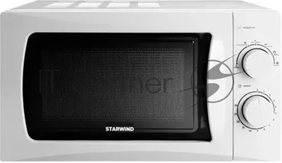 Микроволновая печь Starwind SMW3720 белый, 20 л, 700 Вт, переключатели - поворотный механизм
