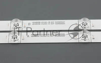 Светодиодная подсветка TV 50" LED49D05A/B-ZC23AG-08 (комплект 9шт)