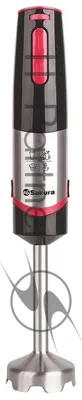 Блендер погружной Sakura SA-6250BK черный/красный, 800 Вт, плавная регулировка