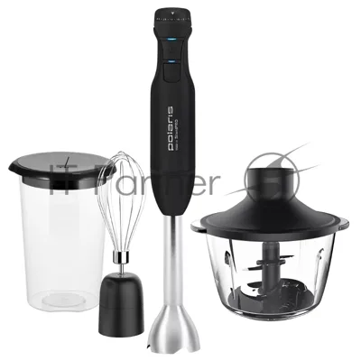 Блендер погружной Polaris PHB 1510GL Silent 1500 Вт, 0.8 л, черный