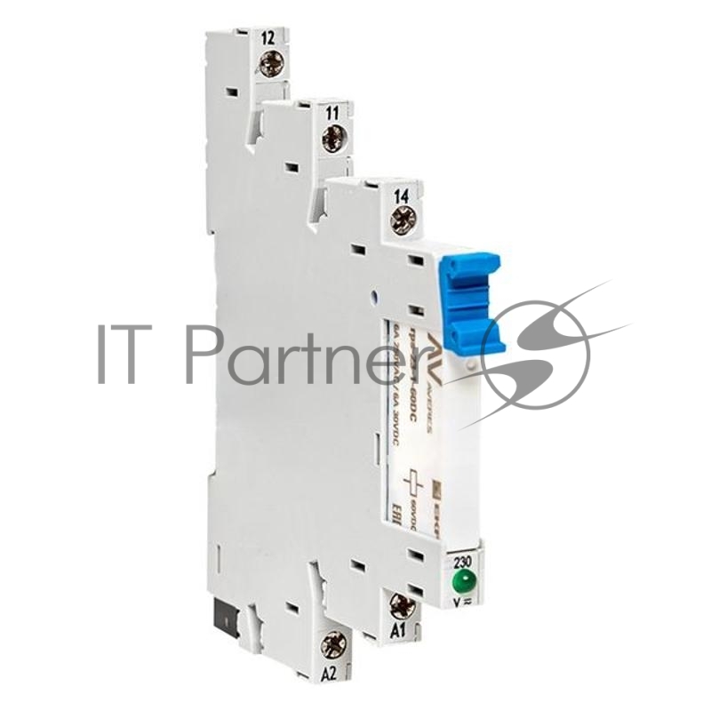 Реле промежуточное РП slim 23/1 6А 230В AC с розеткой в сборе EKF rps-23-1-60-rms230AC