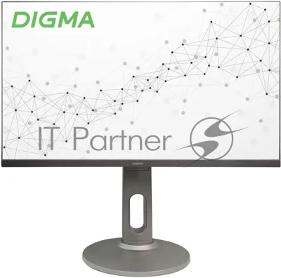 Монитор 27" Digma Progress 27P705Q IPS 2560x1440, 75 Гц, 5 мс, 16:9, 300 кд/м2, 2xHDMI, 1xDP, 1x3.5 мм, черный/серебристый