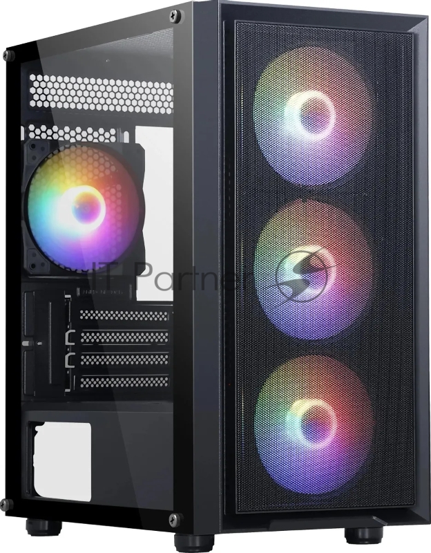 Компьютерный корпус Accord M203 черный без БП mATX 2xUSB 2.0 1xUSB 3.0 1xUSB3.1 audio bott PSU