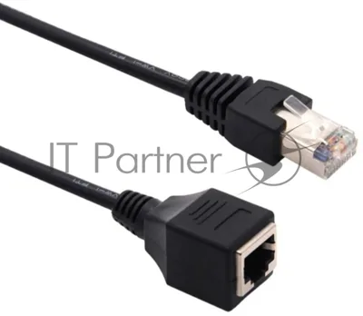 Патч-корд Buro UTP cat5E 2м черный RJ-45 (m)-RJ-45 (f)