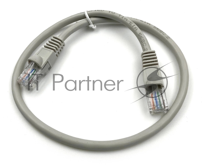 Патч-корд Buro LSZH UTP cat5E 0.5м серый RJ-45 (m)-RJ-45 (m)