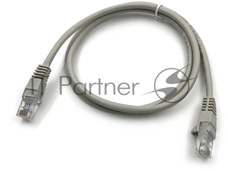 Патч-корд Buro LSZH UTP cat.5e 1м серый RJ-45 (m)-RJ-45 (m)