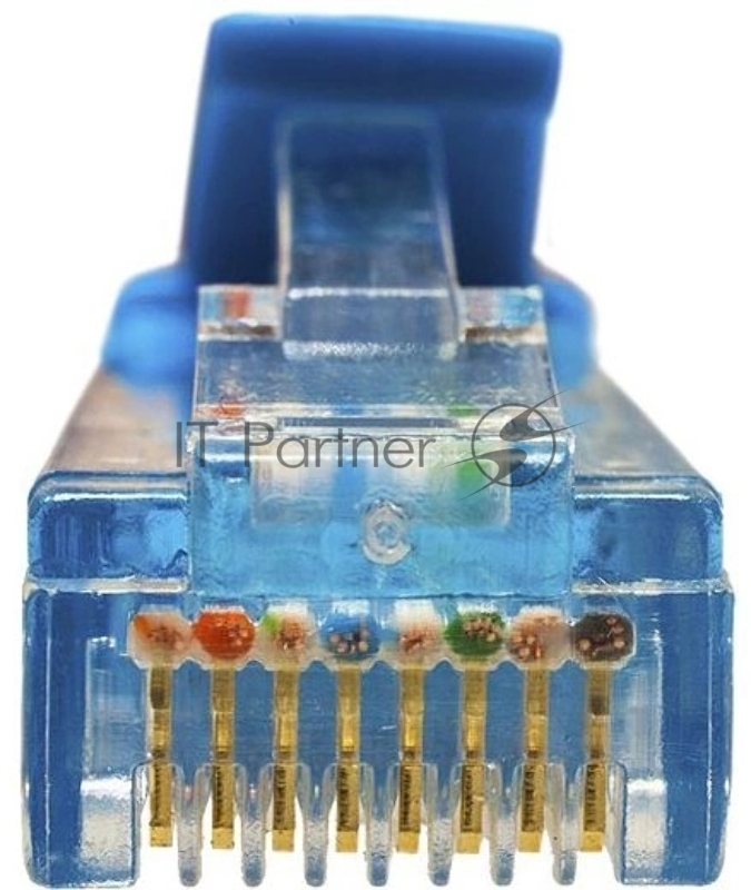 Патч-корд Suprlan 10-0147 UTP RJ-45 вил.-вилка RJ-45 cat.5e 1м синий LSZH 24AWG
