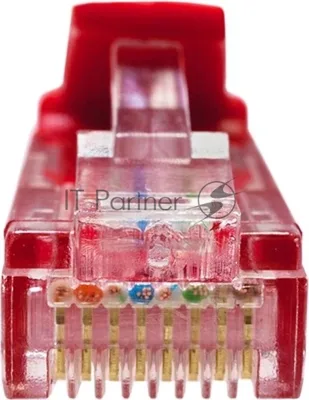 Патч-корд Suprlan 10-0152 UTP RJ-45 вил.-вилка RJ-45 cat.5e 1м красный LSZH 24AWG