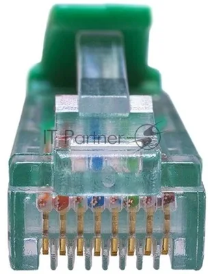 Патч-корд Suprlan 10-0156 UTP RJ-45 вил.-вилка RJ-45 cat.5e 0.5м зеленый LSZH 24AWG