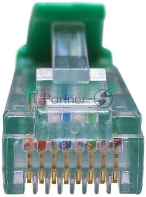 Патч-корд Suprlan 10-0157 UTP RJ-45 вил.-вилка RJ-45 cat.5e 1м зеленый LSZH 24AWG