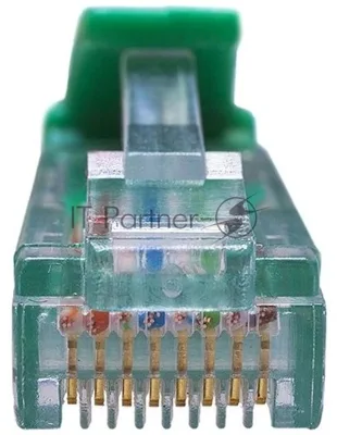 Патч-корд Suprlan 10-0158 UTP RJ-45 вил.-вилка RJ-45 кат.5E 2м зеленый LSZH 24AWG