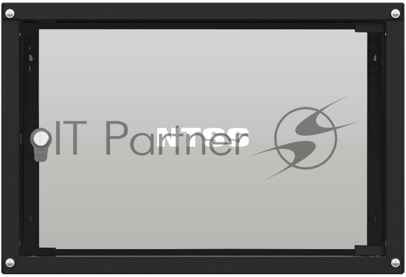 Шкаф коммутационный NTSS Lime (NTSS-WL6U5545GS-BL) настенный 6U 550x450 мм пер. дв. стекл несъемн. бок. пан. 30 кг черный 370 мм 9.6 кг 110 град. 370 мм IP20 сталь