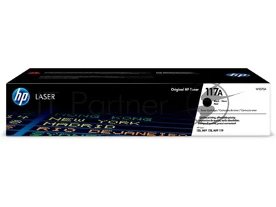 Картридж лазерный Colouring CG-W2070A (№117A) черный без чипа (1000 копий) для принтеров HP Color Laser 150nw/150a/178nw/179fnw