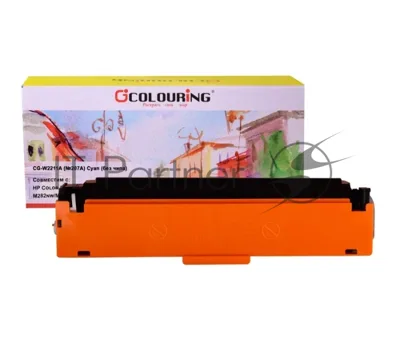Картридж лазерный Colouring CG-W2211A (№207A) Голубой без чипа (1250 копий) для HP Color LaserJet Pro M255dw/M282nw/M283fdn/M283fdw