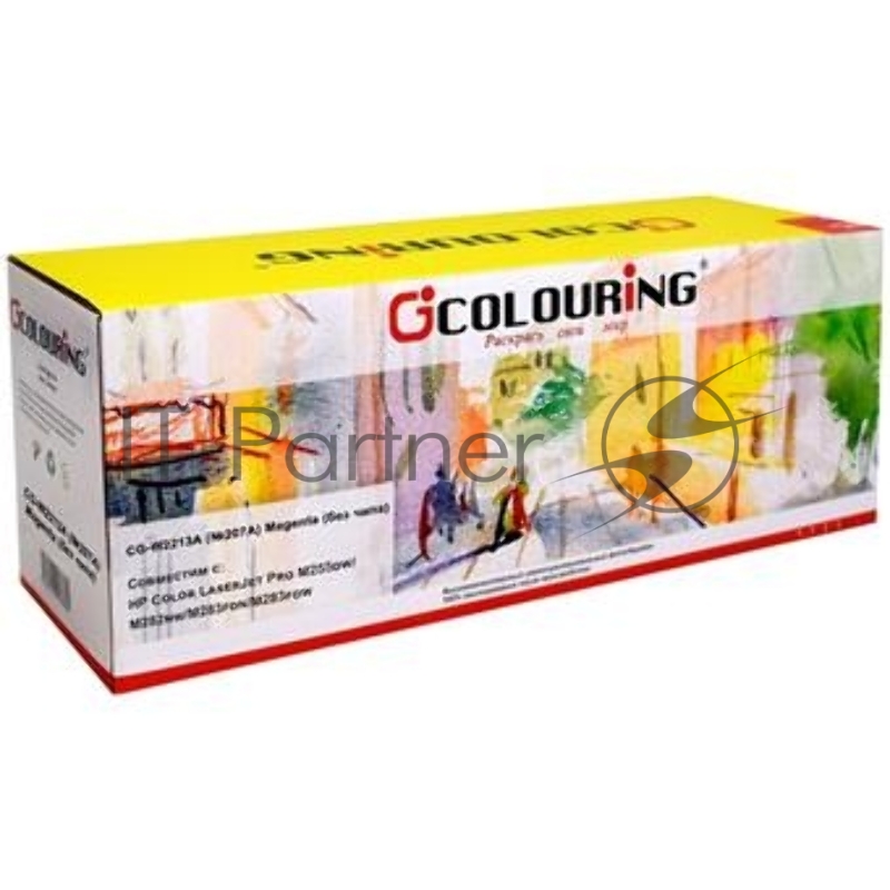 Картридж лазерный Colouring CG-W2213A (№207A) Magenta без чипа (1250 стр) для HP Color LaserJet Pro M255dw/M282nw/M283fdn/M283fdw
