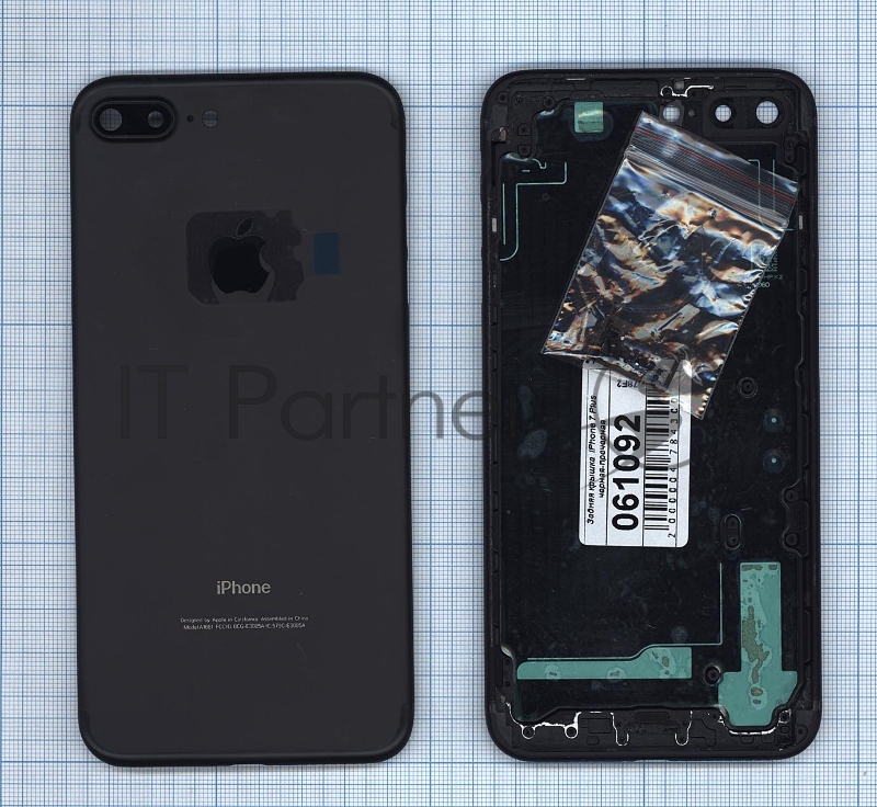 Задняя крышка для iPhone 7 Plus (5.5) черный Jet Black