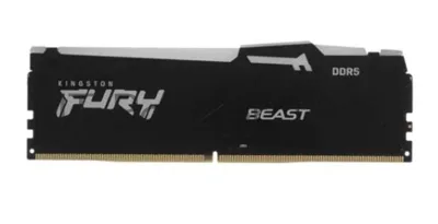 Оперативная память Kingston Fury Beast Black RGb, DDR5, 8Gb (1x8Gb), 5600MHz, CL36, DIMM, с радиатором, RGb, черный