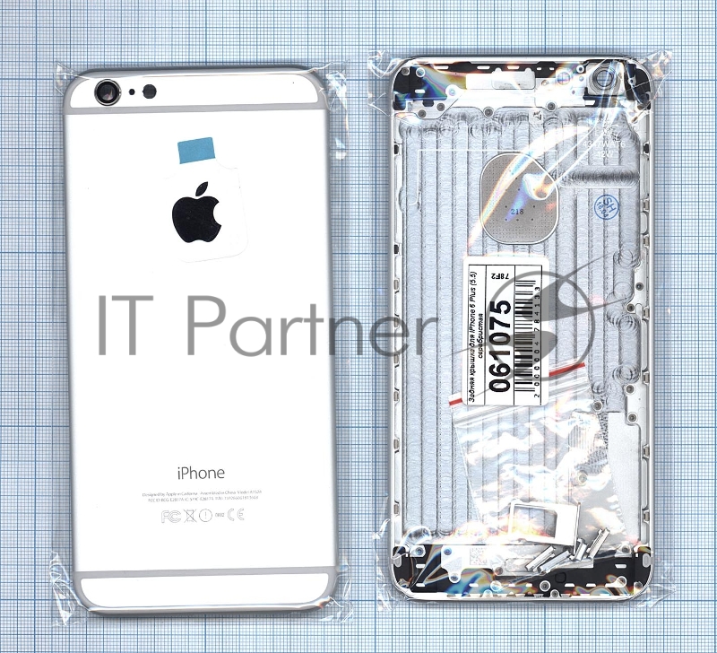 Задняя крышка для iPhone 6 Plus (5.5) серебристый