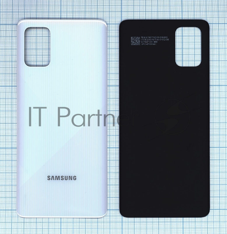 Задняя крышка для Samsung A715F Galaxy A71 (2019) серебристый