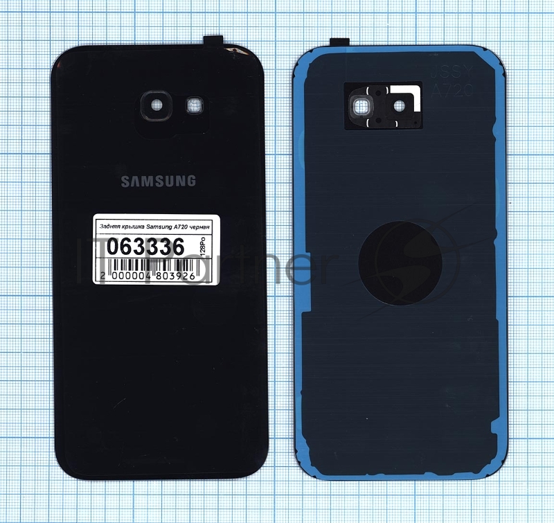Задняя крышка для Samsung A720 Galaxy A7 (2017) черный
