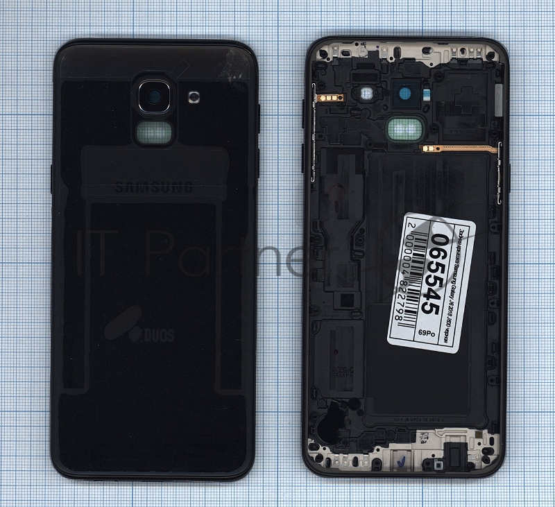 Задняя крышка для Samsung Galaxy J6 2018 SM-J600F черный